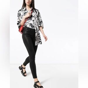 Paige Hoxton Coated Skinny Jeans